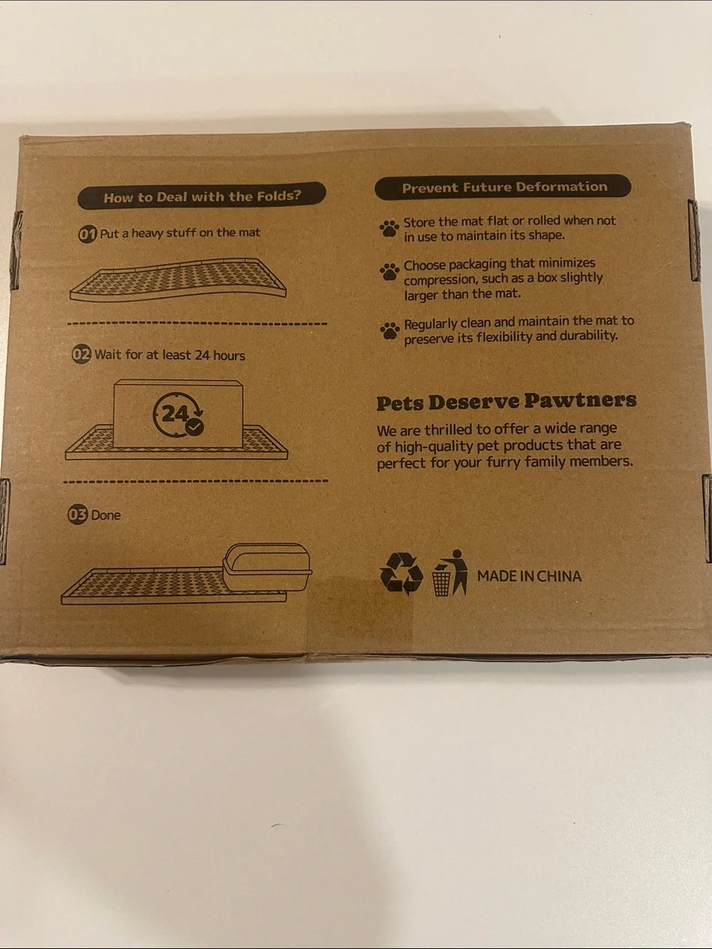 ‼️🔥Powtners Cat Litter Mat - Brown Waterproof Silicone 2 set‼️